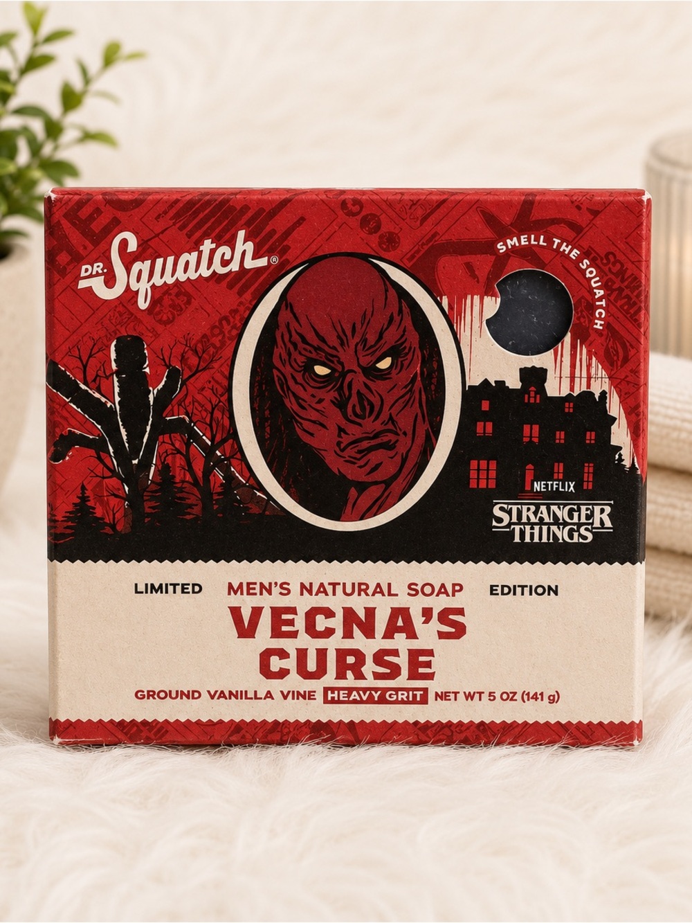 Dr. Squatch Vecna's Curse Men's Natural Soap — Red